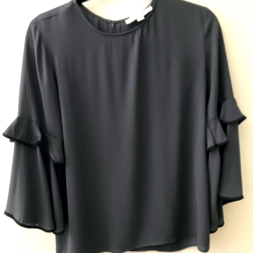 Loft ruffle sleeve blouse